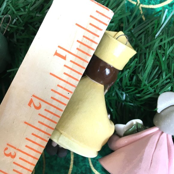 80’s Polymer Clay Ornaments  handmade Set  Christmas Bells Vintage - Picture 15 of 15